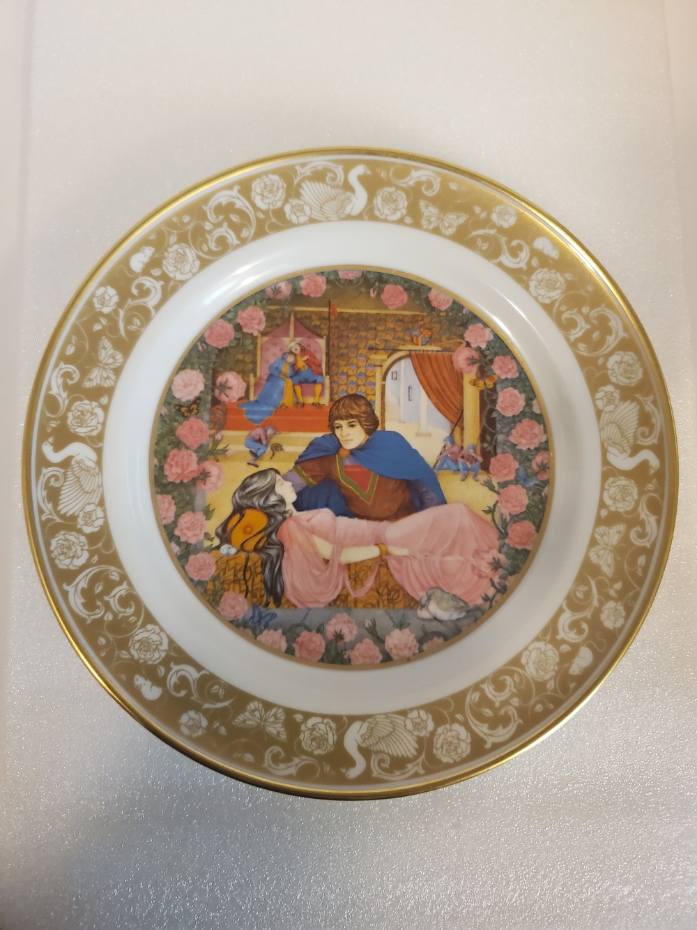Vintage 1978 GRIMM'S FAIRY TALES Franklin Plate Collection Sleeping Beauty